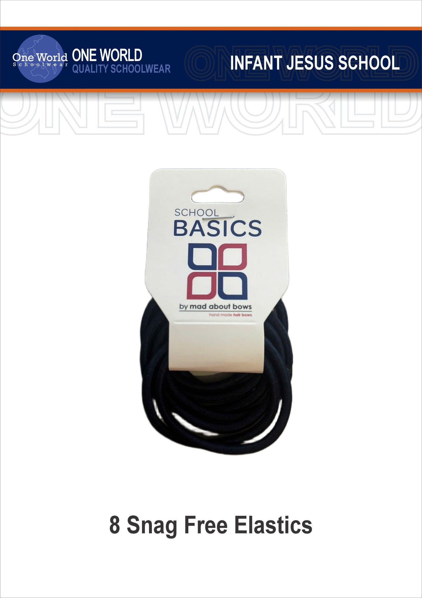 Hair Items - 8 Snag Free Elastics