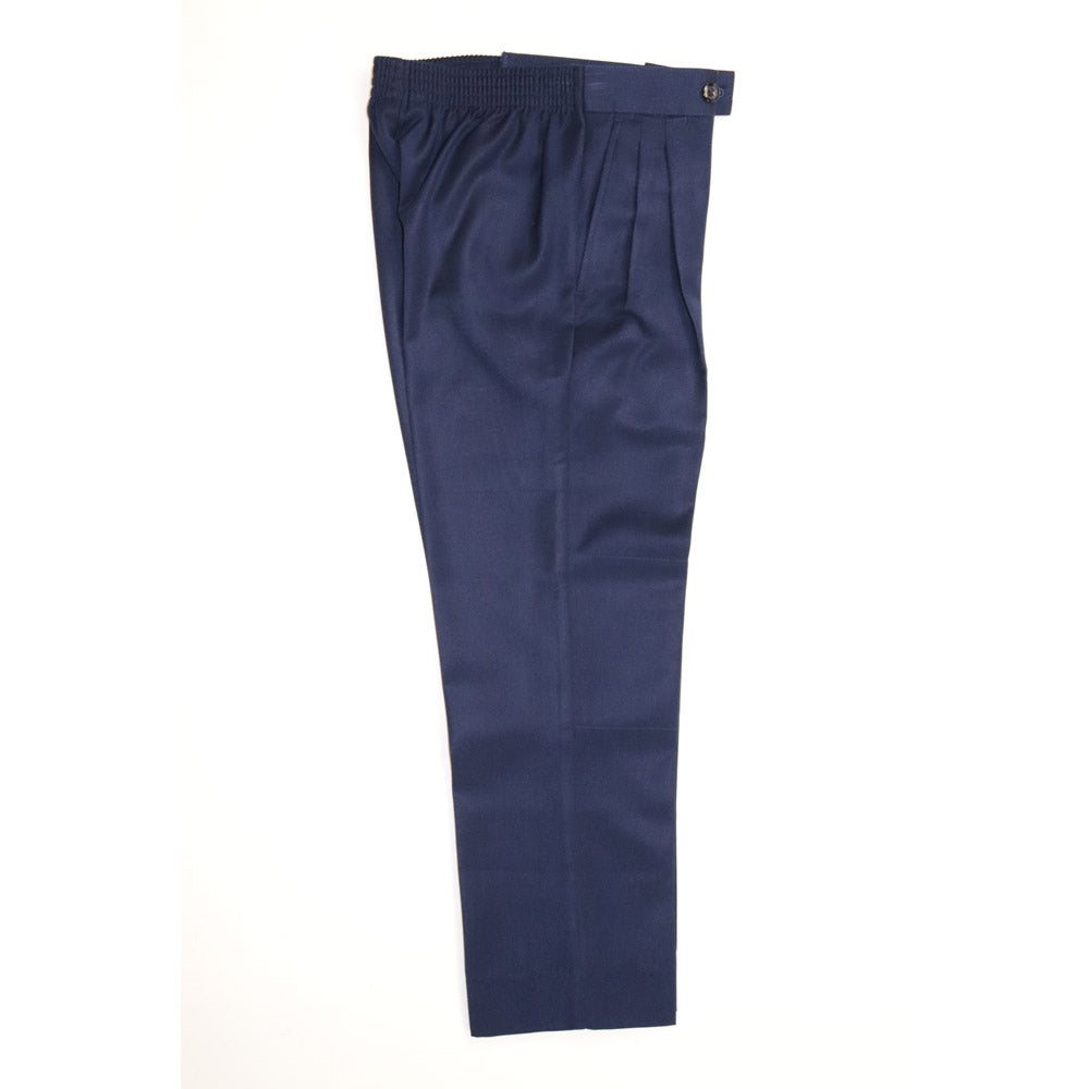 Elastic Back Trouser - Navy